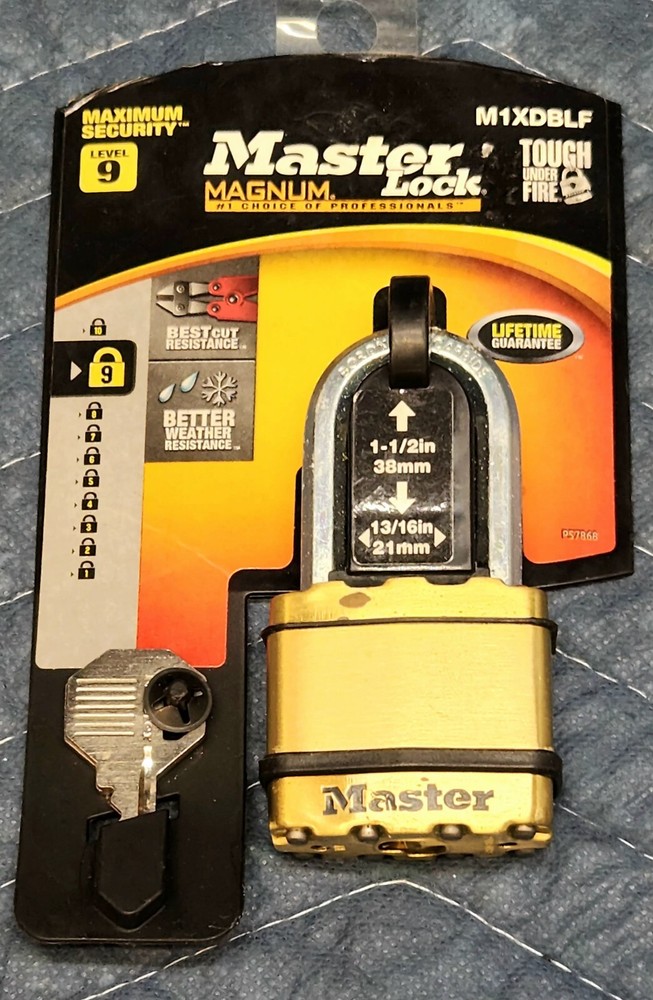 Master Lock Magnum Level 9 Max Security M1XDBLF *NEW* FREE SHIPPING!!