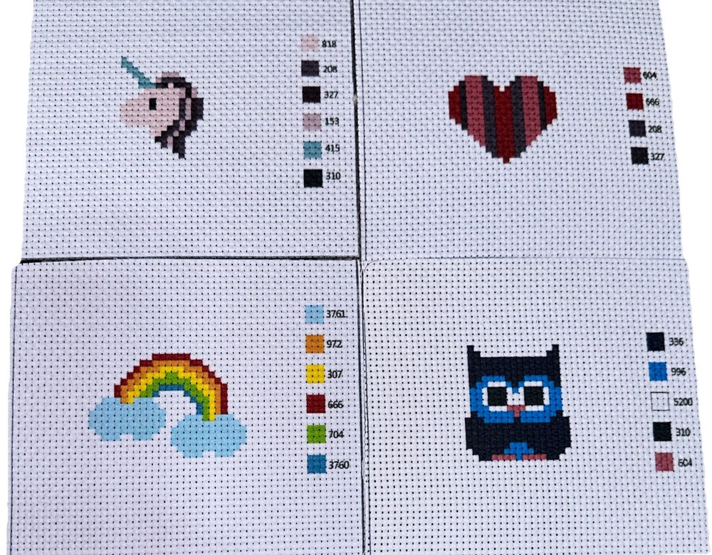 Craftiloo Embroidery Backpack Charms Craft Kit 4 Sets NOT 5- Open Box