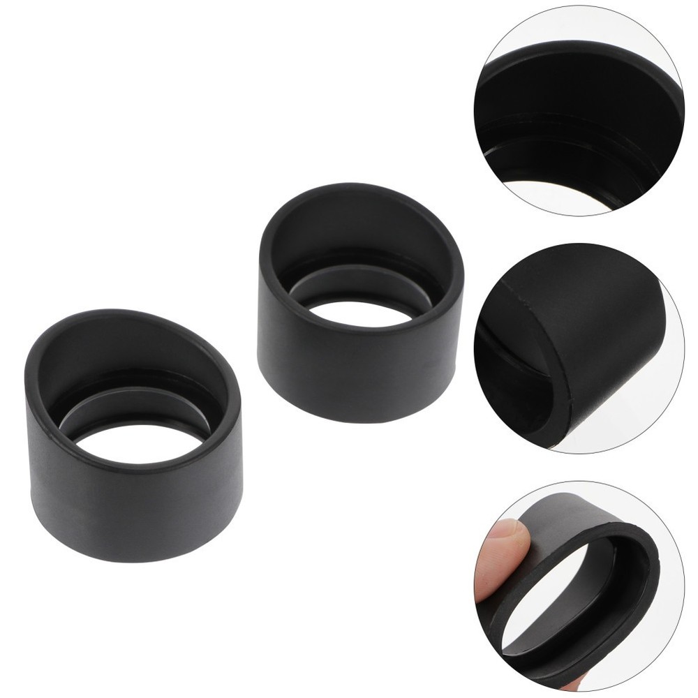 2 Pcs Rubber Eye Shield Eye Guards Cups Eyepiece Covers for Microscope