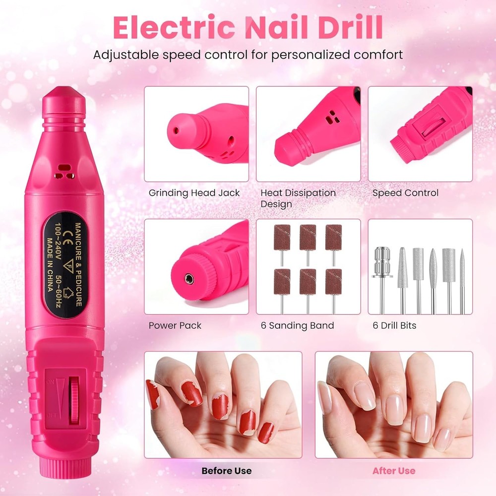 Nail Kit for Beginners with Everything: Professional Nails Kit Acrylic Set