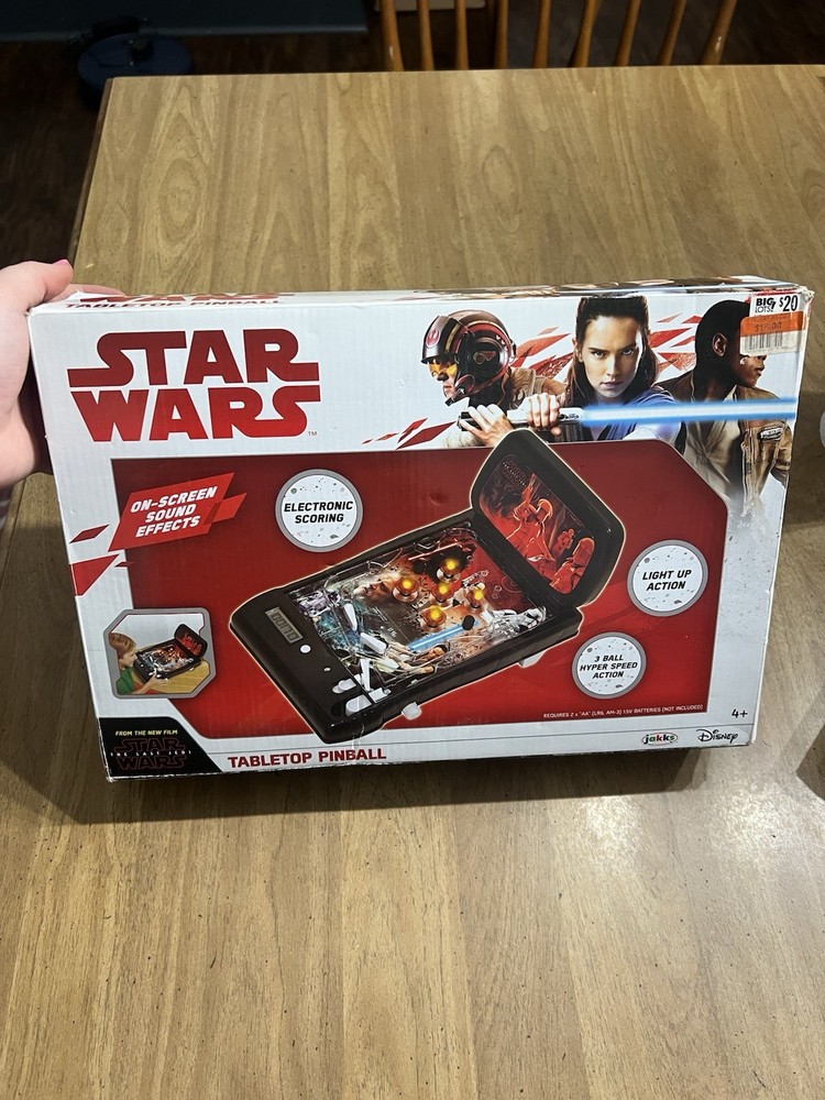 Jakks Star Wars Tabletop Pinball Electronic Interactive Toy On-Screen Effects