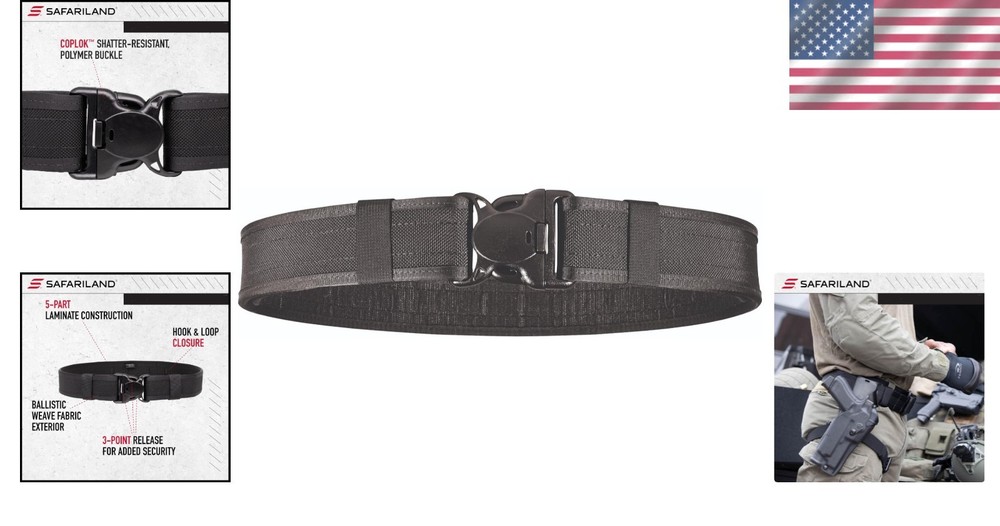 Tactical Duty Belt - Adjustable Nylon Belt