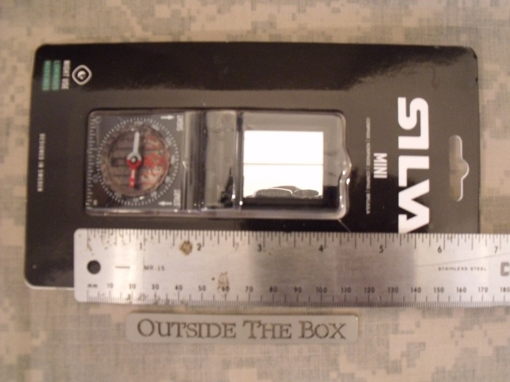 Emergency/Survival: Silva MINI Compass, Waterproof, Night Use, Scale, Mirror
