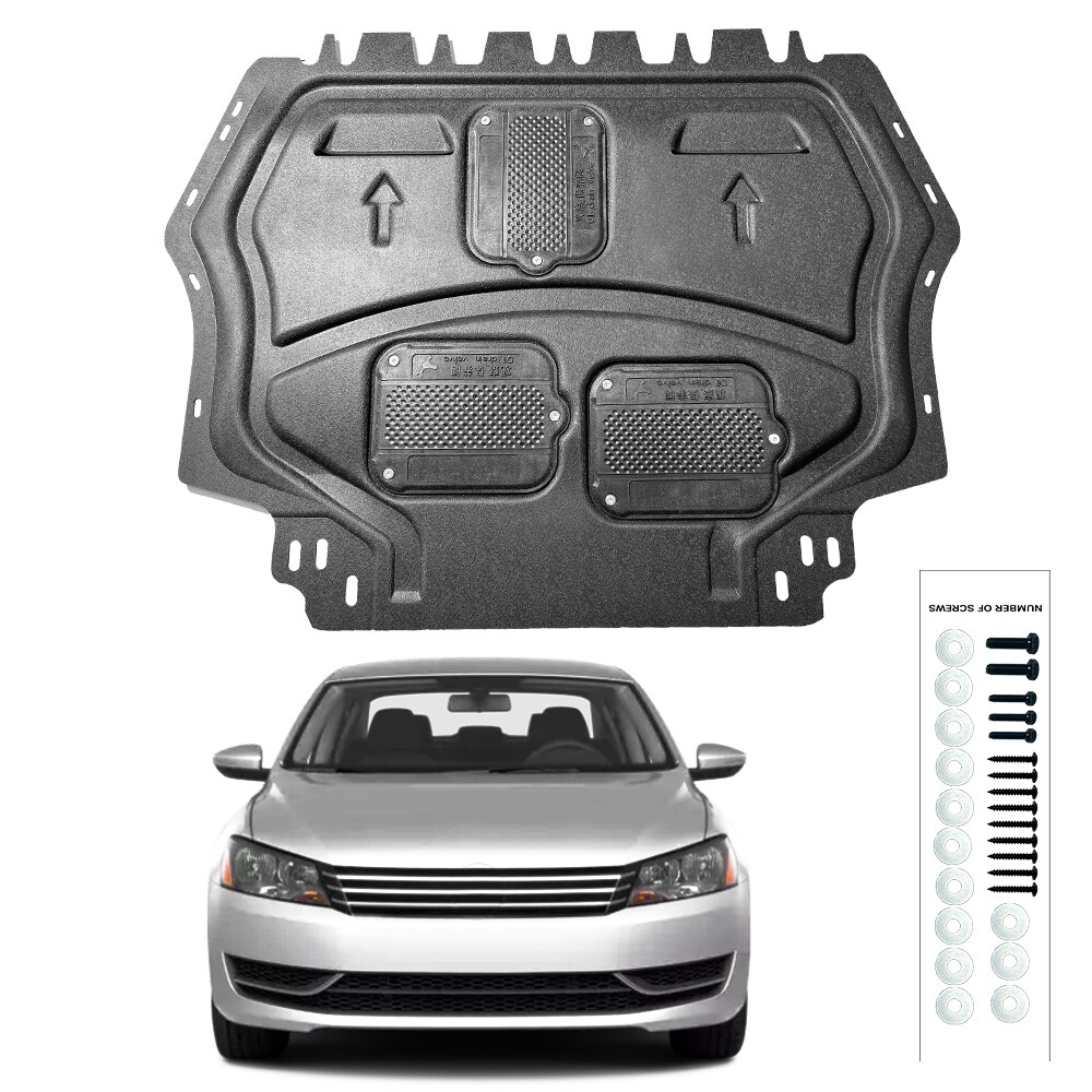 For VW Jetta 2006-2018 Black Front Engine Splash Shield Under Cover 1pcs