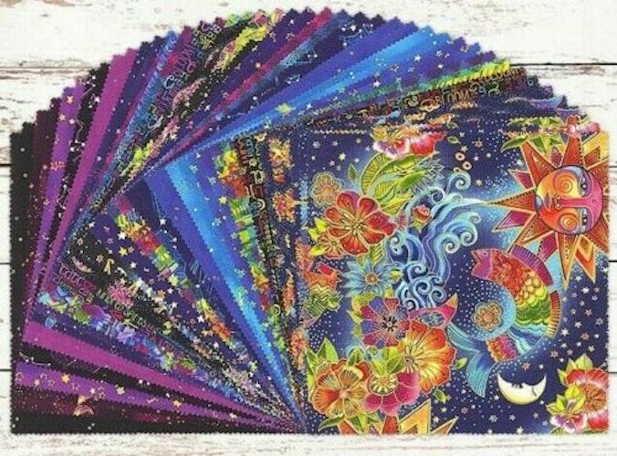 Laurel Burch***CELESTIAL MAGIC*** LAYER CAKE ~ 42 Ten Inch Squares