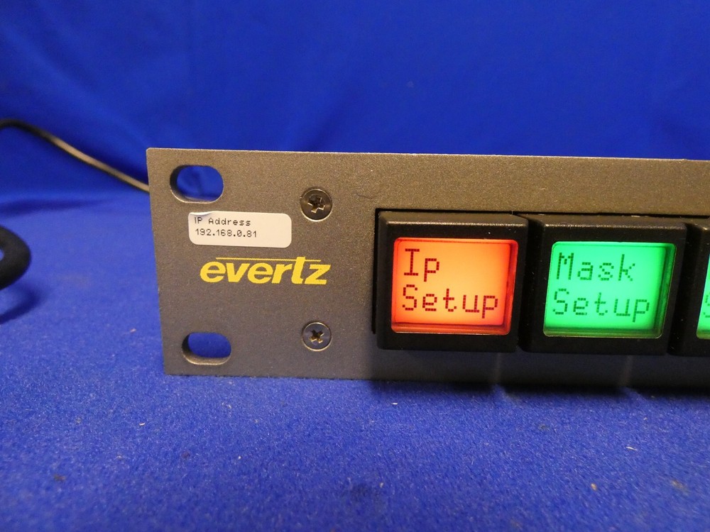 Evertz CP-1000E Quartz Router Control Panel