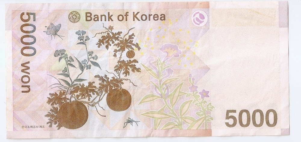 South Korea 5000 won ND (2006) Scholar Yi