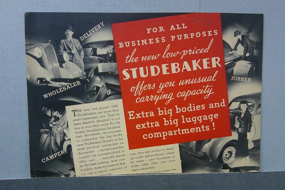1936 Studebaker Sales Folder