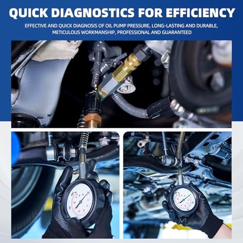 17pc Diesel Engine Compression Tester Kit - Diesel Compression Tester - Red