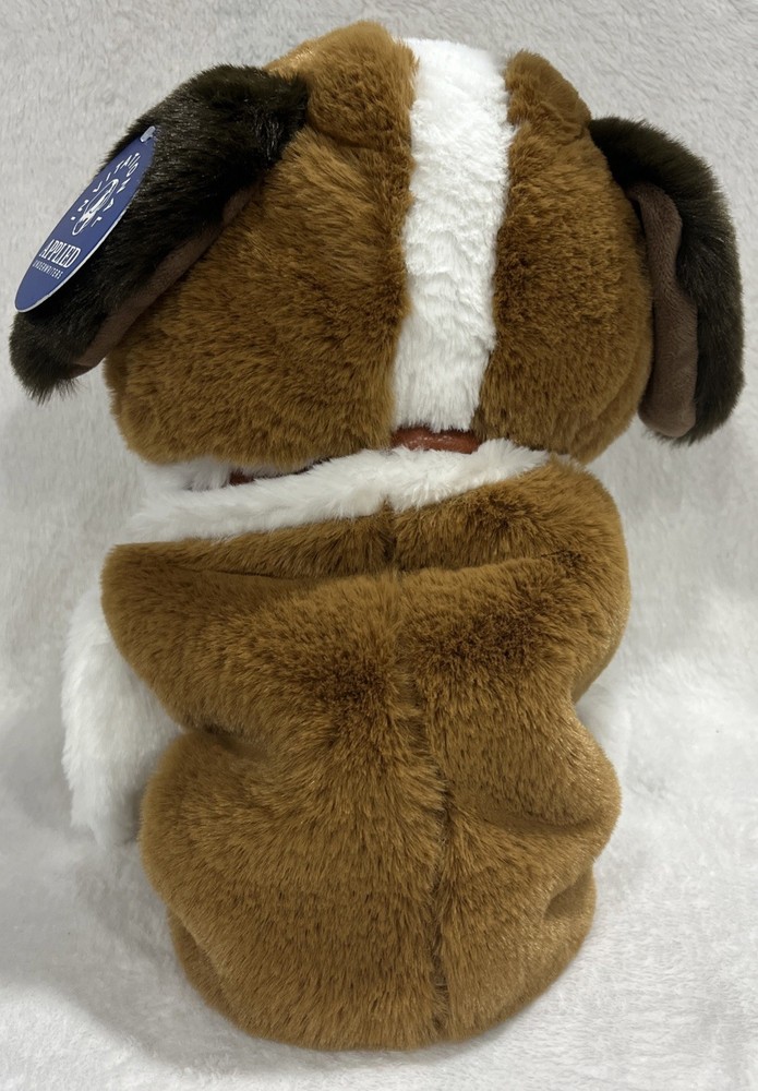 St Bernard Hand Puppet W/Barrel 14"