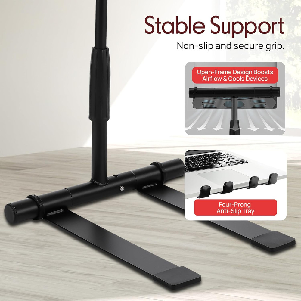 Portable Folding Laptop Stand - Standing Table with Adjustable Angle, Foldabl...