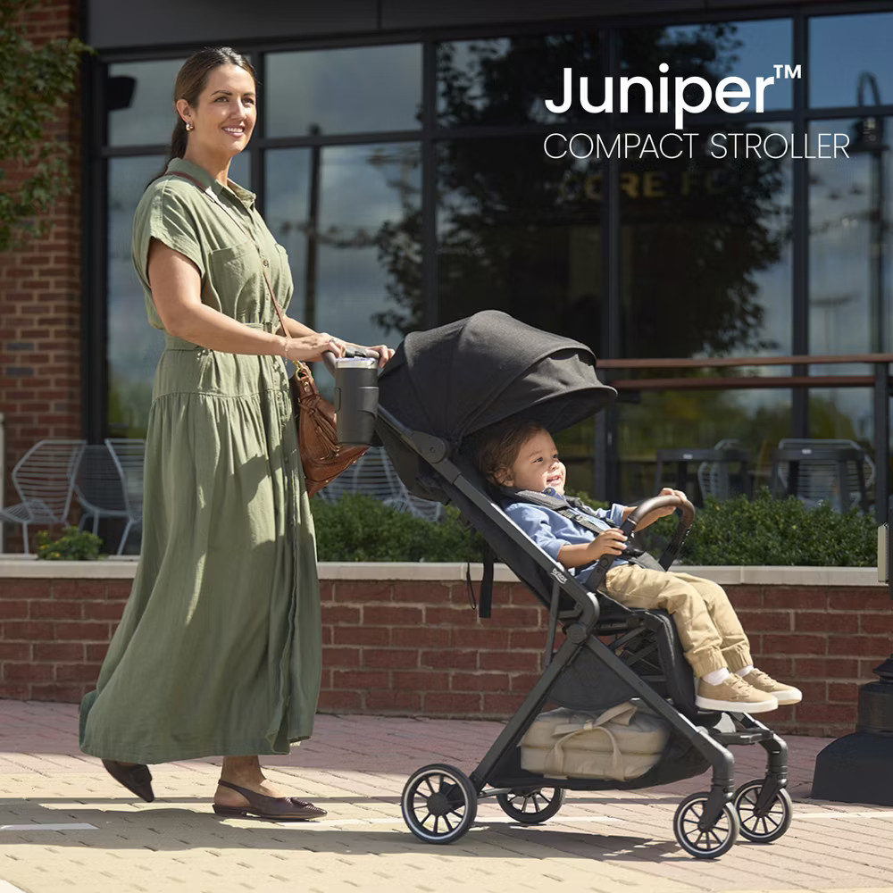 Britax Juniper Compact Stroller, Lightweight Fold-and-Go Design - Raven Black