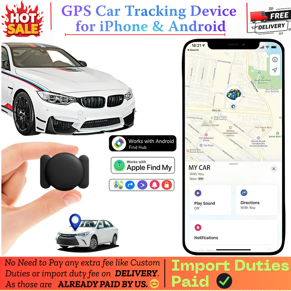 GPS Tracker for Vehicles Car Tracking Device,Mini Hidden for iPhone Android