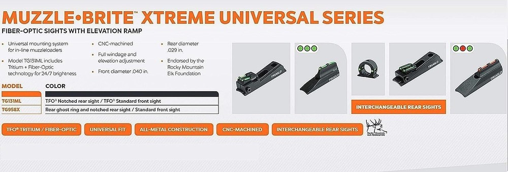 Ultimate Muzzle Loader Sight Set - Durable, Water-Resistant Night Vision Optics