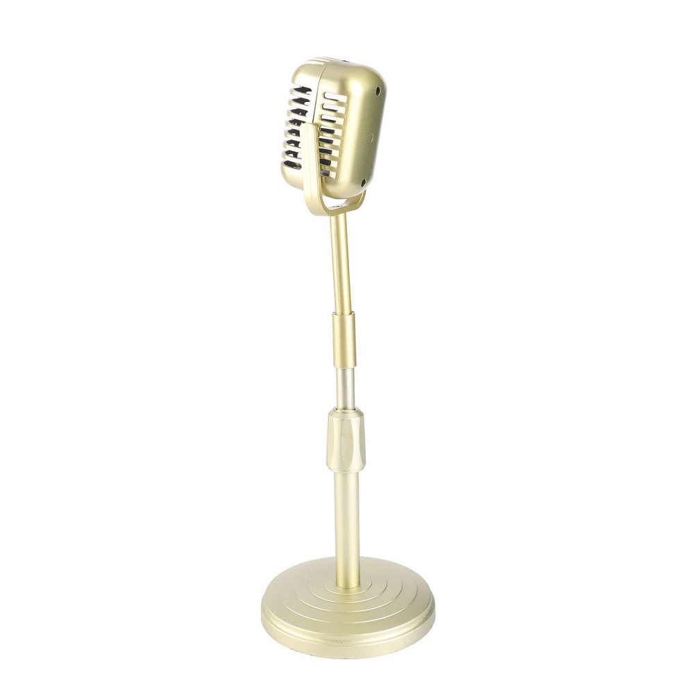 Simulation Old Fashioned Microphone Model with Stable Base and Support Rod Retro