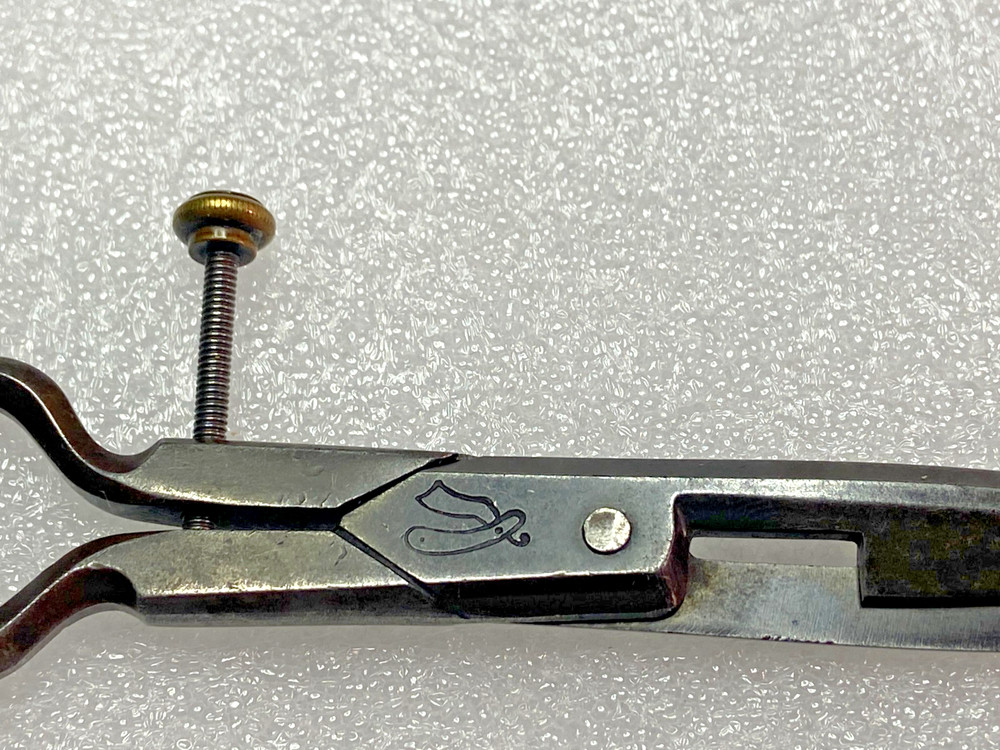 R.J. Roberts Razor Adjustable Antique Buttonhole Scissors