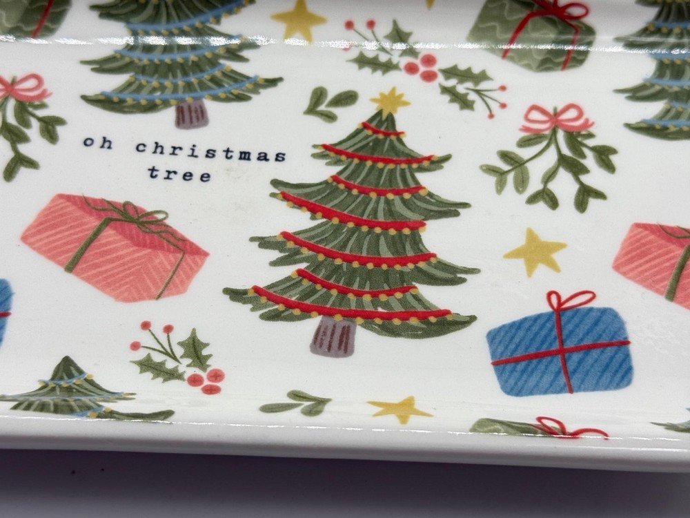 Mudpie Tray Oh Christmas Tree Retro Dish