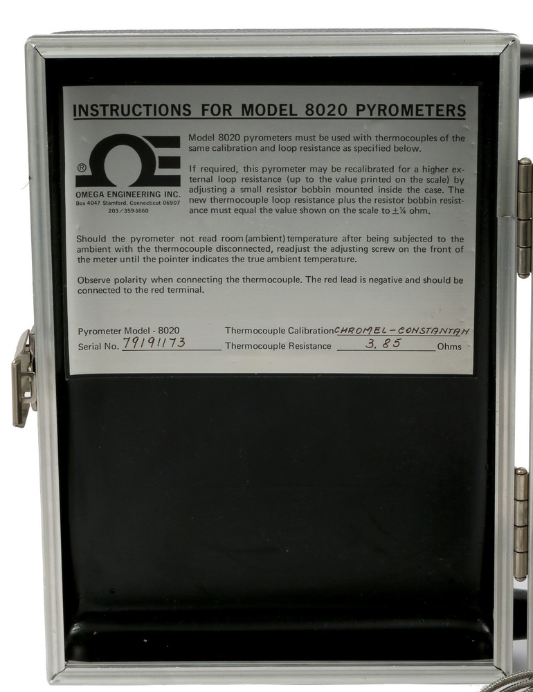 Omega Engineering Pyrometer 8020 Single Unit In Original Case Antique