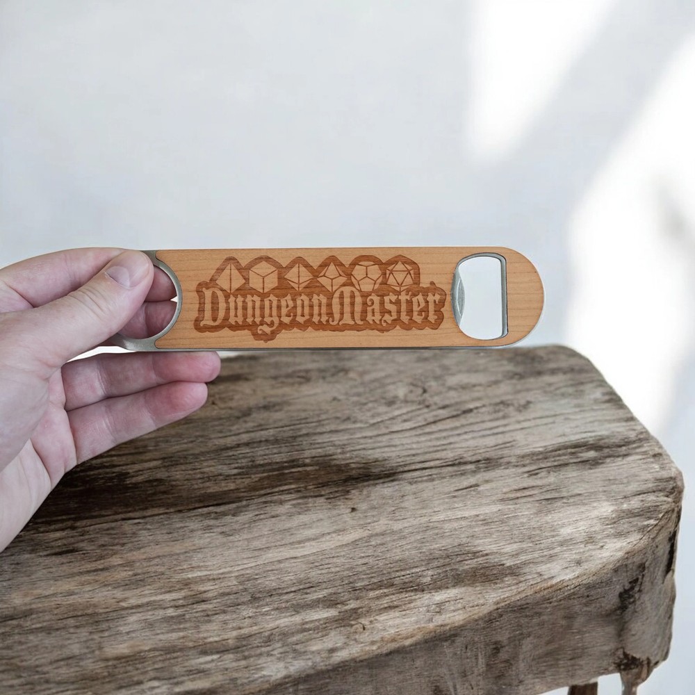 Wooden Bottle Opener - Dungeon Master