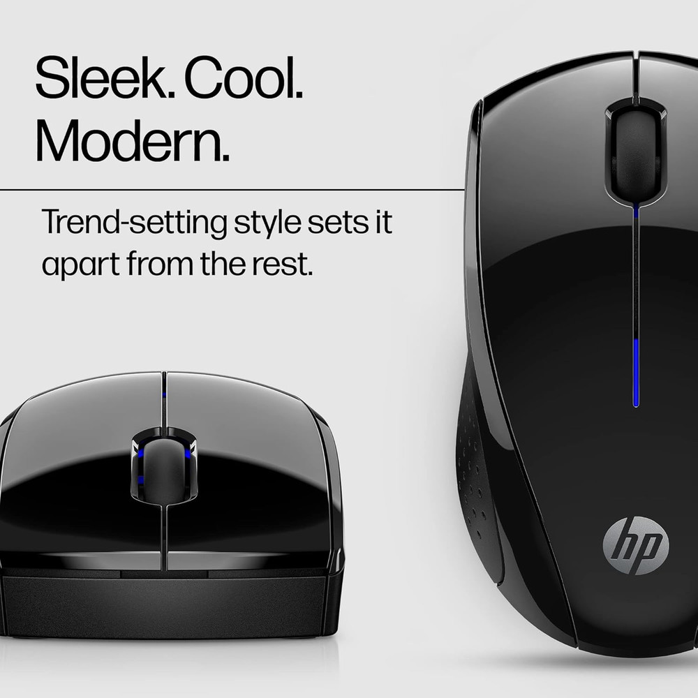 HP X3000 G2 Wireless Mouse - Ambidextrous 3-Button Control, & Scroll Wheel Multi