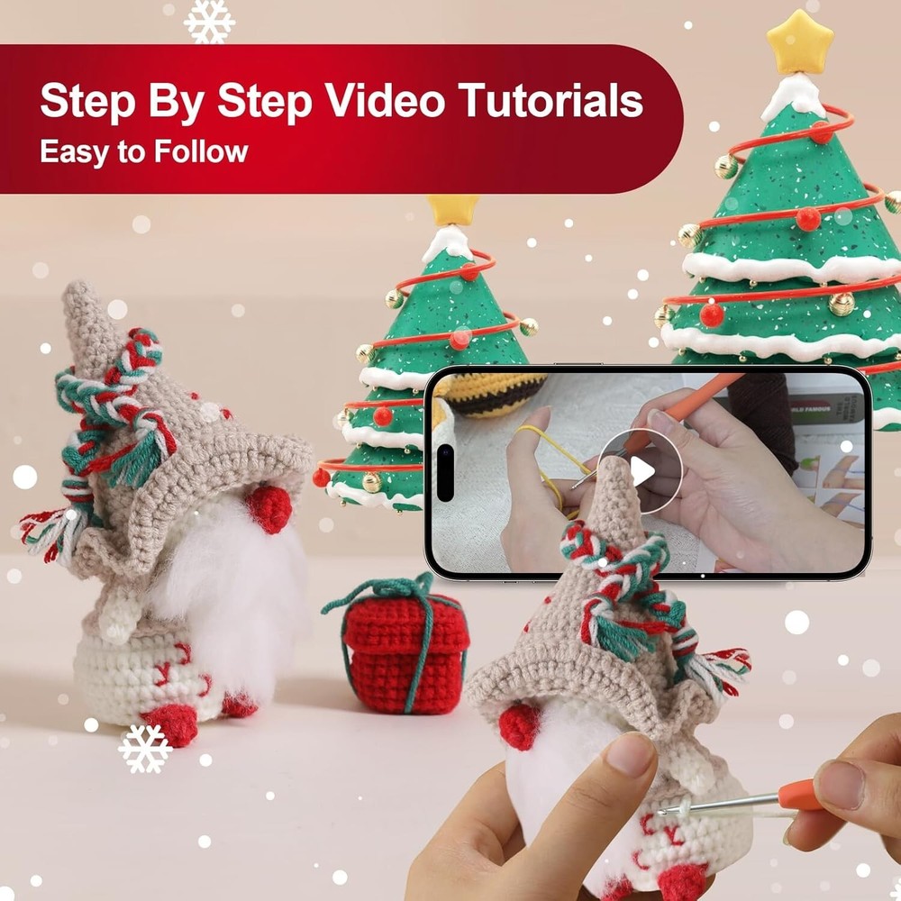 Crochet Kit for Beginners Starter Kit Amigurumi Crochet Step-by-Step Tutorial