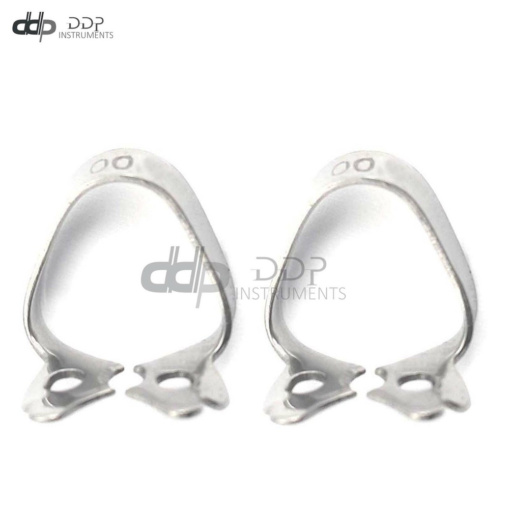 2 Pieces Of Rubber Dam Clamp #00 Endodontic Instruments