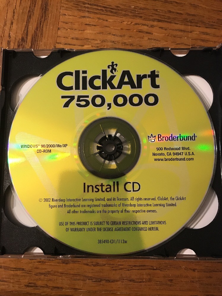 Click Art 750,000 PC CD ROM-VERY RARE