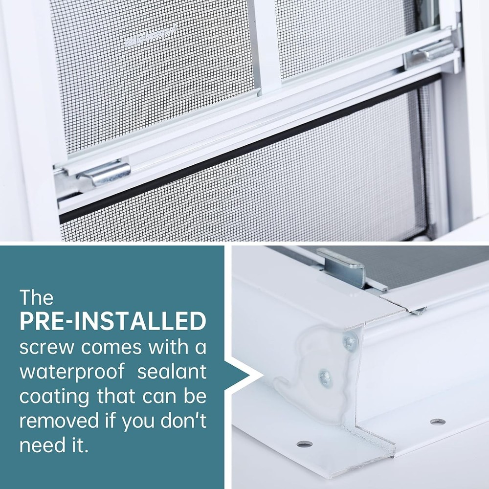 2 Pack Shed Windows, 18"x23" Flush Mount Household Windows with Thicker Tempe...