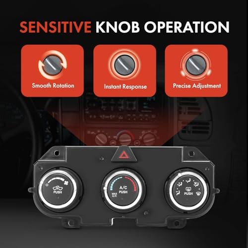 Heater Climate Control Panel Module Compatible with Ram Vehicles - 2016 2017