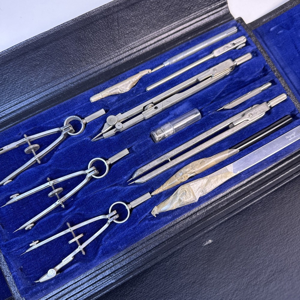 Vintage Ridgeway 13pc Drafting Tool Set