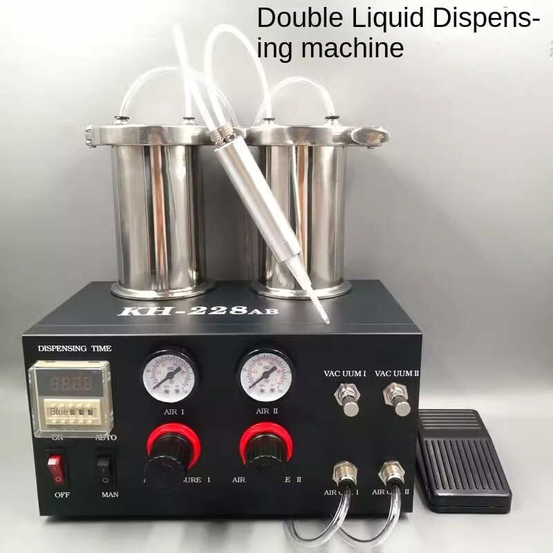 Automatic Double Liquid Dispenser Glue Filing Machine Glue Applying Machine