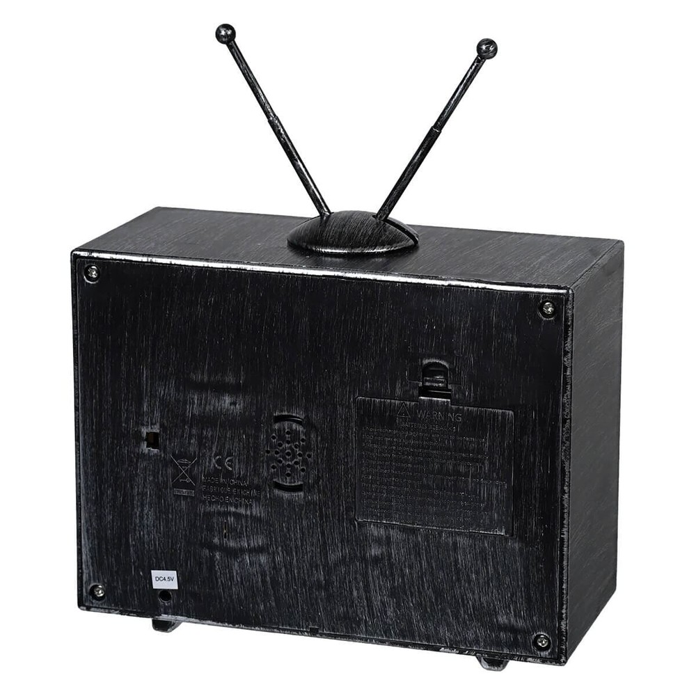 Lighted Wailing Skeleton Spinning Water Globe Television