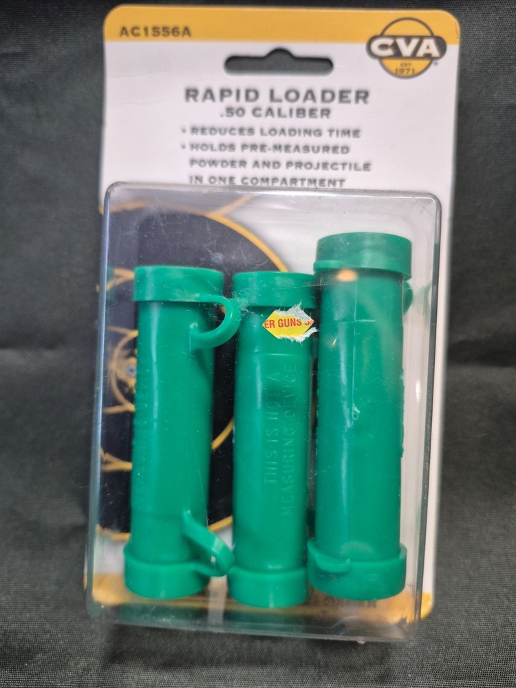 CVA RAPID LOADER / SPEEDOADER 50 CAL 3 PACK  AC 1556A    NOS      A