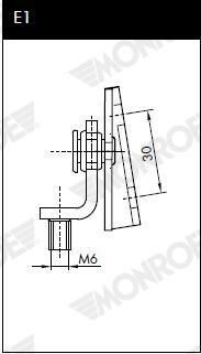 Gas Spring, boot/cargo area MONROE ML5051