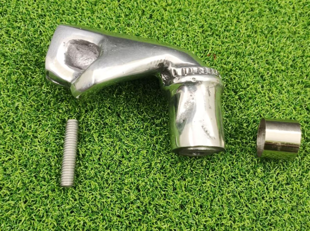 Chrome Finished Fist Walking Stick Handle – Solid Brass Cane Top Replacement
