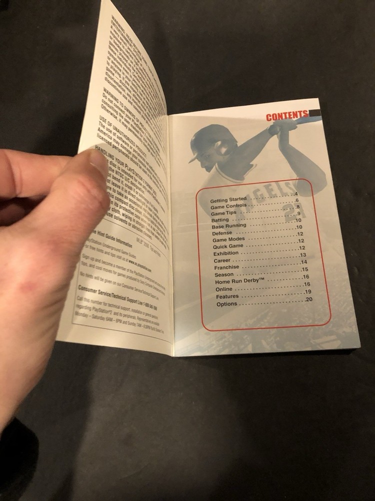 Mlb 2006 ps2 Manual only