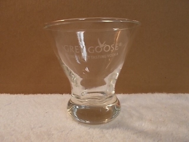 Grey Goose Vodka Stemless Martini Glass Barware