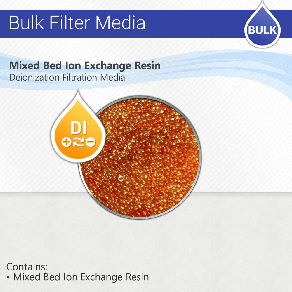 Mix Bed Ion Exchange Deionization Resin For RO DI Aquarium - 5 Lbs