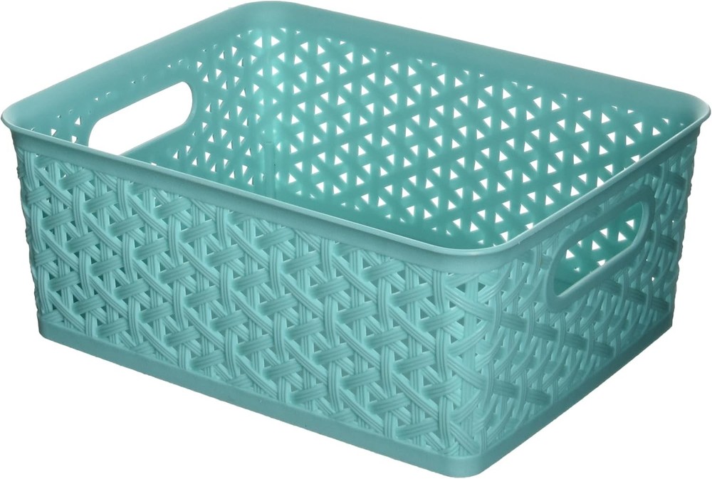 Form Small-Turquoise Resin Tote