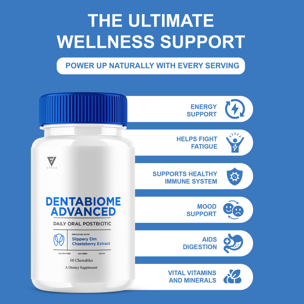 Dentabiome Advanced, Denta Biome Daily Support Formula (60 Chewables)