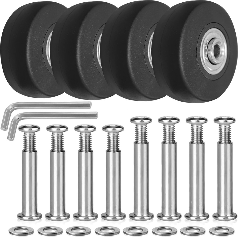 uitcase Replacement Wheels 50mm Diameter 1 7/8 inch Wear-Resistant