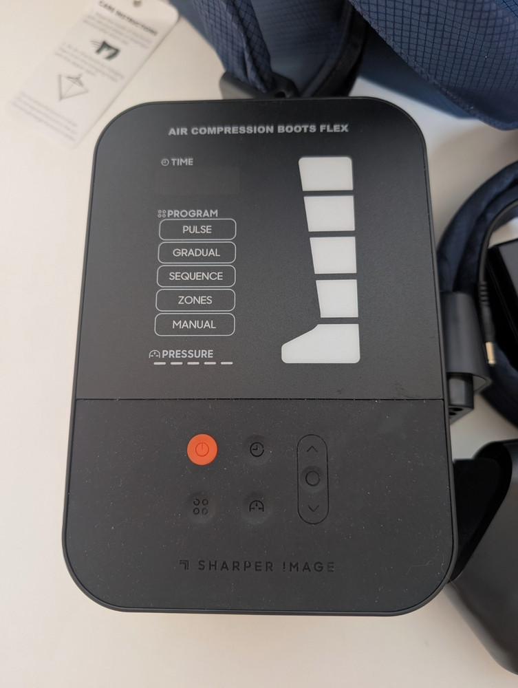 Sharper Image Air Compression Boots Flex Leg Recovery System Small-Med 5'0" 5'8"