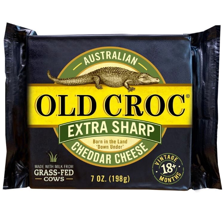 2 Old Croc Grass-fed Extra Sharp Cheddar, 7oz x 2