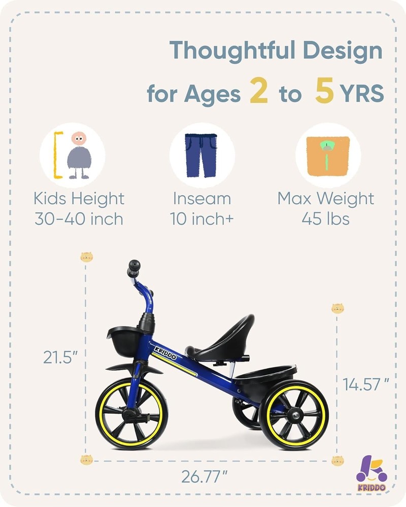 Interactive Safe Trike for Kids Aged 24 to 4 - Development Focused