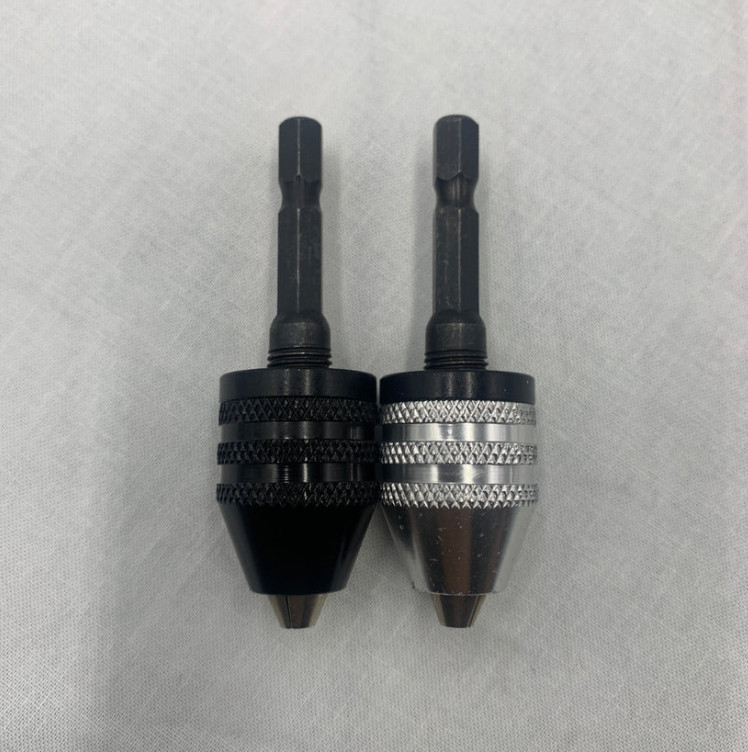 1/4" Keyless Chuck Conversion Hex Shank Drill Adapter Bit Quick Change Driver
