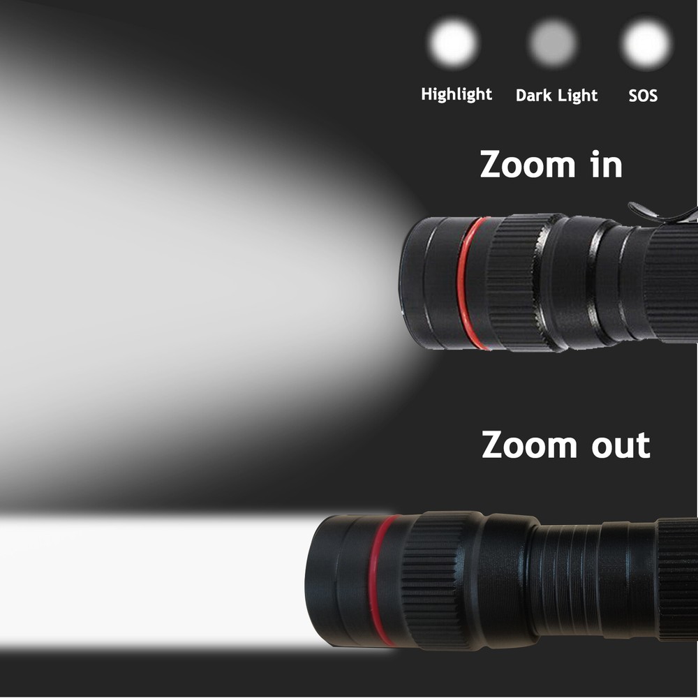 35 million lumen super bright flashlight Rechargeable small LED flashlight