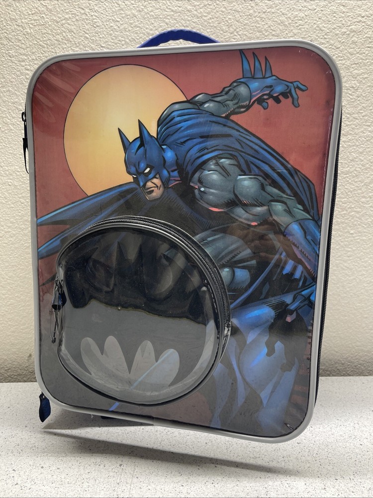 Blue Batman Children Rolling Suitcase