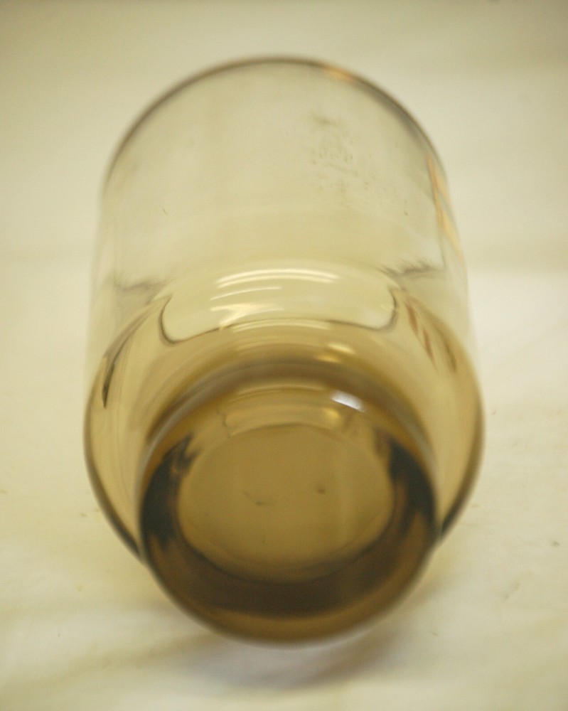Libbey Drinking Glass Gold Checkered Board Design