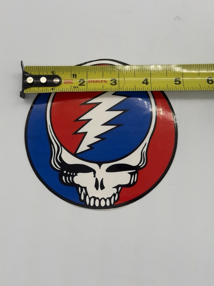 2x 1995 Grateful Dead Dead Head Skull Round
