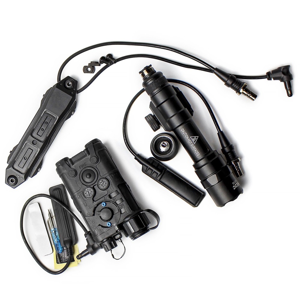 NGAL IR Laser pointer + Red Laser + M600B LED Flashlight + Tactical Light Switch